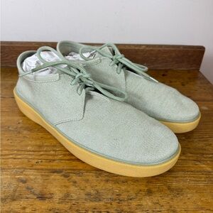 Rothys Mens The Monty Shoes Comfort Merino Wool Blend Size 15 Sea Grass Green